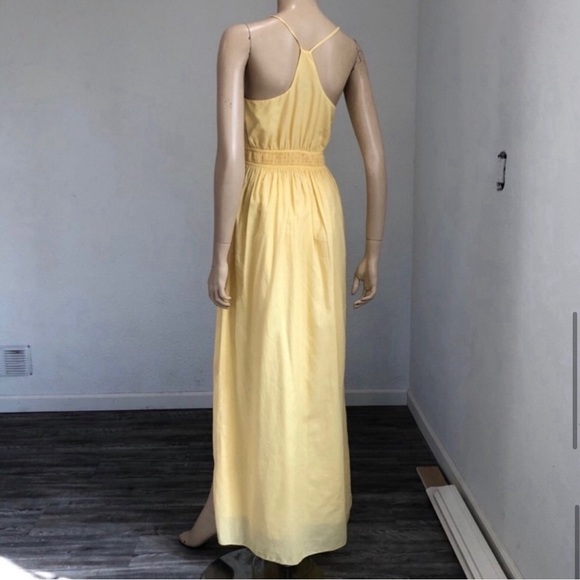 BCBGeneration maxi yellow sleeveless racerback dress size:XS - Picture 12 of 16